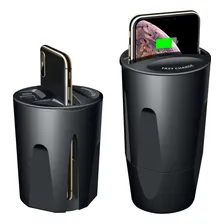 Carregador Portátil Sem Fio Modelo Copo Veicular Carro Usb Foto mini 3