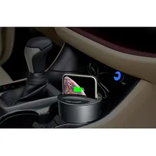 Carregador Portátil Sem Fio Modelo Copo Veicular Carro Usb Foto mini 2