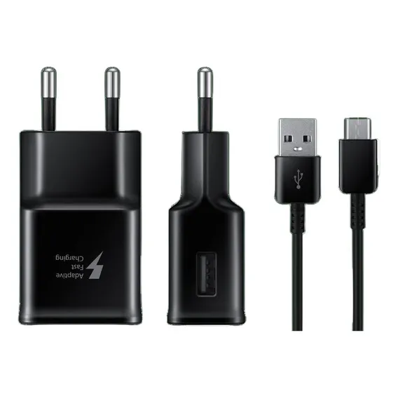 Carregador Samsung Turbo 15w Tipo C Preto A8 Sm-a530 Foto 1