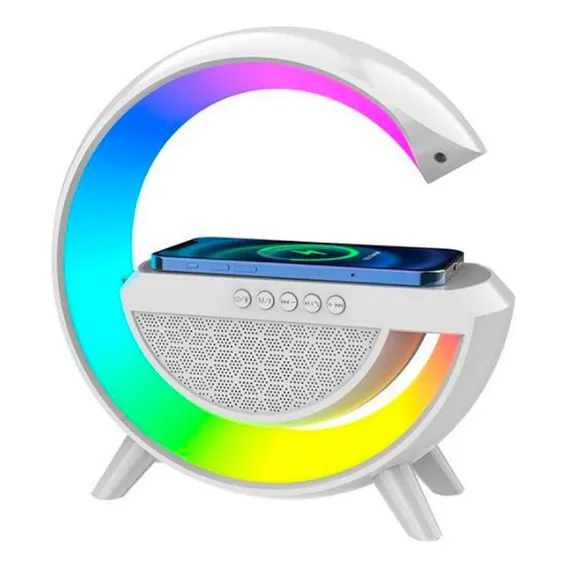 Carregador Sem Fio Luminária G Speaker Rgb Carregador Foto 1