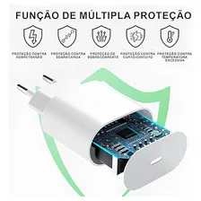 Carregador Turbo Compativel iPhone 15 Pro Max, 15 Pro Cor Preto Carregador Para iPhone Carregador Com Proteção De Sobrecarga Carregador Vtr Eletronics Carregador Turbo Fast Charging Foto mini 3