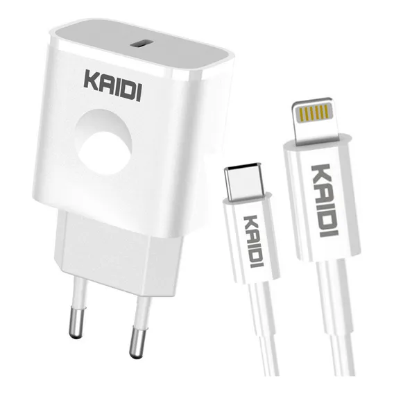 Carregador Turbo Kaidi Kd-108a Cor Branco Foto 1