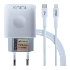 Carregador Turbo Kaidi Kd-108a Cor Branco Foto mini 3