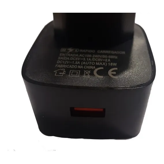 Carregador Turbo Qc 3.0 Quick Charge Rápido Micro Usb Anatel Foto 1