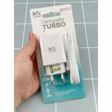 Carregador Turbo Rápido Ip Usb 5.0a Branco Foto mini 4