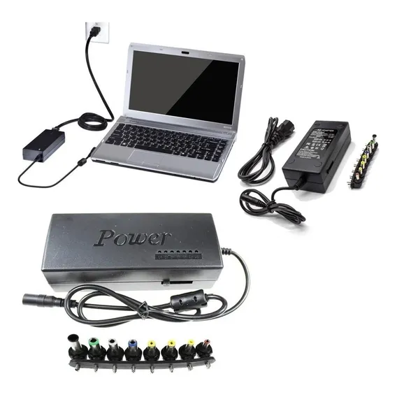 Carregador universal para notebook e laptop, fontes de carregadores de 120 w Foto 1