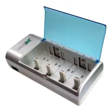 Carregador Universal Pilhas Tipo Aaa/aa/c/d Bateria 9v Flex Foto mini  3
