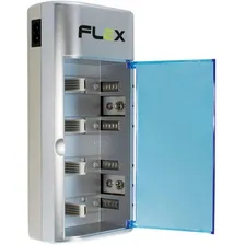 Carregador Universal Pilhas Tipo Aaa/aa/c/d Bateria 9v Flex Foto mini 4