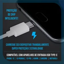 Carregador Usb-c Turbo Para iPhone 15 16 Plus Pro Max Cor Preto Carregador iPhone 15 Carregador Fast Carregador Rapido iPhone 15 Carregador Para iPhone Carrega 6 Vezes Mais Rapido Usb-c Usb-c Foto mini 4
