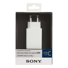 Carregador Usb Tipo C 3a Cp-ad3 Branco Sony Foto mini  2