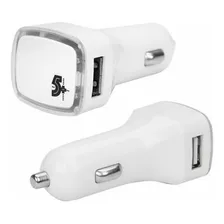 Carregador Usb Veicular 12v 2.1a Branco 5+ Foto  mini 1