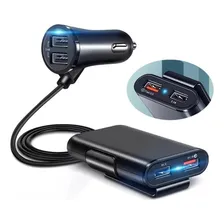 Carregador Veicular 48w Turbo Com Extensor 4 Portas Usb 9.6 Foto mini  2