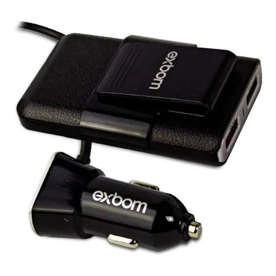Carregador Veicular 48w Turbo Com Extensor 4 Portas Usb 9.6 Foto 1