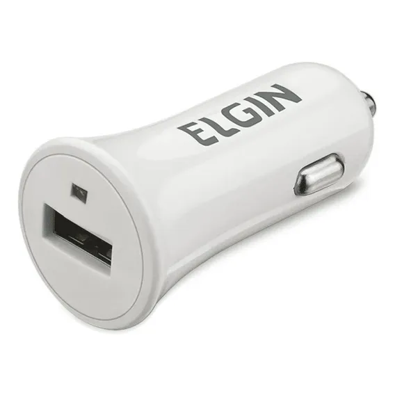Carregador Veicular Automotivo Com 1 Porta Usb 5w 1a Elgin Foto 1
