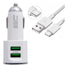 Carregador Veicular Carro Turbo 2 Usb Com Cabo Tipo C Foto mini  3