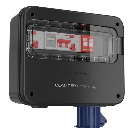 Carregador Veicular Clamper 32a 220v Caixa Proteção Foto 1