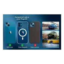 Carregador Veicular Indução Suporte Magsafe iPhone Celular Cor Preto Foto mini 4