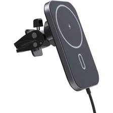 Carregador Veicular Indução Suporte Magsafe iPhone Celular Cor Preto Foto  mini 1