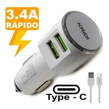 Carregador Veicular P/ Motorola Microusb Tipo C - Foto mini 2