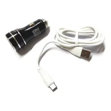 Carregador Veicular Rápido Automotivo 3.4a 2 Usb Cabo Tipo-c Cor Sortida Foto mini 2
