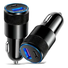 Carregador Veicular Turbo Usb-c Carro 70w P/ Apple iPhone 10 Cor Preto Foto mini 1
