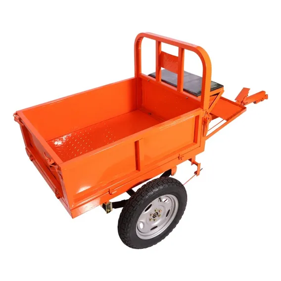Carreta AgrÃcola Resistente De 500kg C/ Vulcan Cor Laranja Foto 1