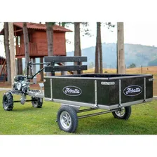 Carreta Basculante Motocultivador Até 7cv 1300r8 Máquinafort Cor Preto Foto mini  3