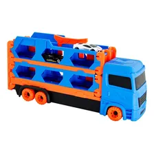 Carreta Cegonha Caminhão 2 Carrinhos Metal Dm Toys Foto mini 1