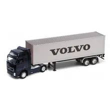 Carreta Com Container Volvo Fh12 Miniatura Die-cast 1:32 Foto mini 1