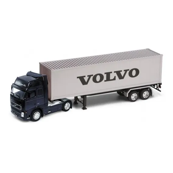 Carreta Com Container Volvo Fh12 Miniatura Die-cast 1:32 Foto 1