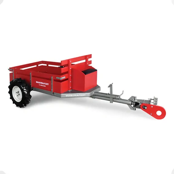Carreta Tracionada Fixa 400kg Para Motocultivador Cor Vermelho Foto 1