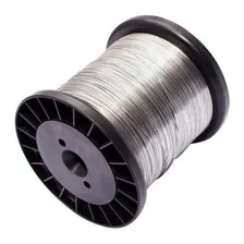 Carretel Arame Aço Inox Cerca Eletrica Fio 0,70mm 200mts Foto mini 1