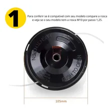 Carretel Automático Roçadeira Para Terra 33/43/52cc Foto mini 2