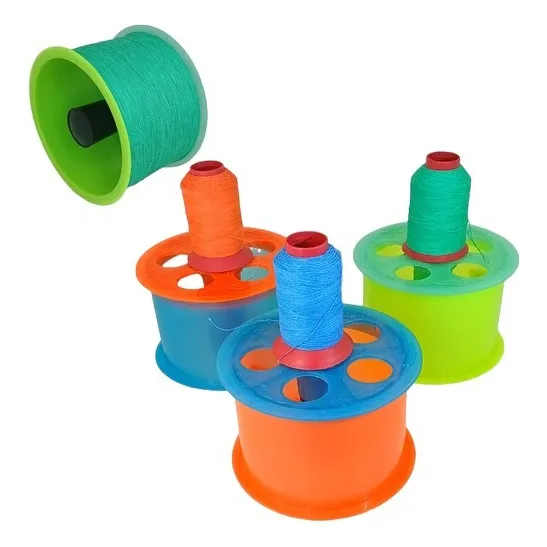 Carretilha 15 Cm Plastico Pipa Com Linha Colorida Infantil P Foto 1