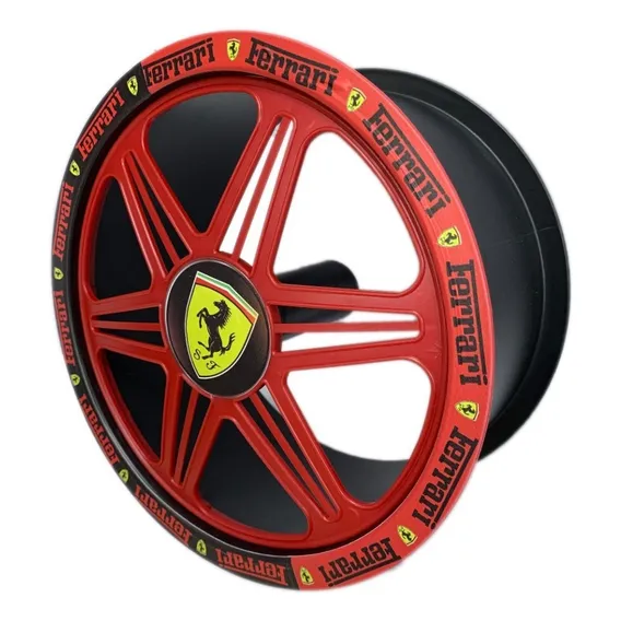 Carretilha 26cm Linha Pipa Rolamentos Personalizada Ferrari Foto 1