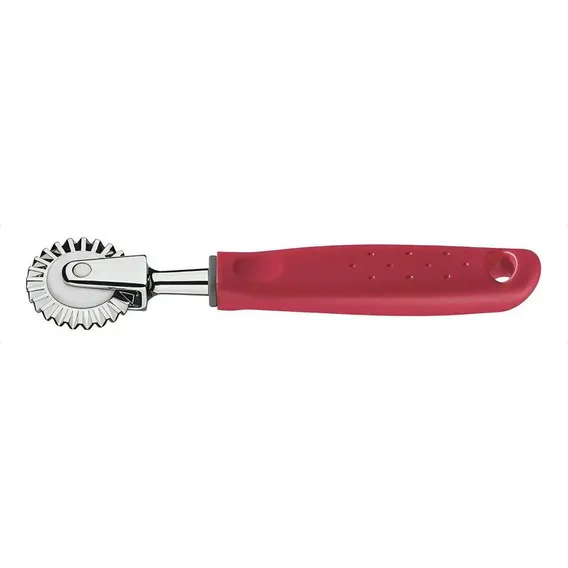 Carretilha Corta Fecha Massa Pastel Salgados Tramontina Inox Cor Vermelho Foto 1