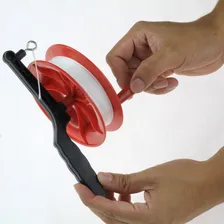Carretilha Máquina Carretel Enrolador Linha Pipa Flex Foto mini  3