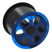 Carretilha Mini Carretilha Duplo Rolamento 15cm Azul Foto mini 1