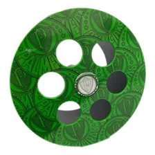 Carretilha Para Linha De Pipa Verde Estampada Rolamento Top Foto mini 4
