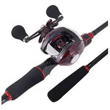 Carretilha Pesca Esquerda Proberos + Carbono Carretilha Cor Preto/vermelho Foto mini 1