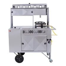 Carrinho 2 Em 1 Cachorro Quente ( Hot Dog ) E Lanche Inox R2 Foto mini 2