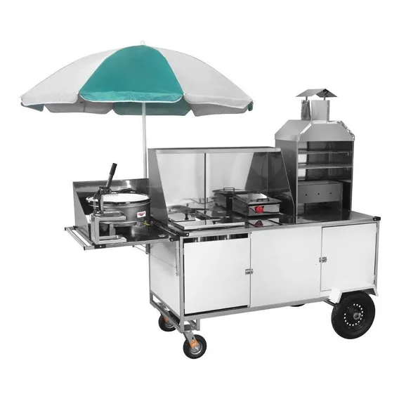 Carrinho 5 Em 1 Cefaz Churrasco Hotdog Lanche Salgado Batata Foto 1