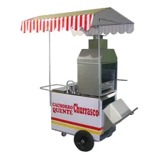 Carrinho Ambulante Cachorro Quente,churrasco Hot Dog Foto  mini 1
