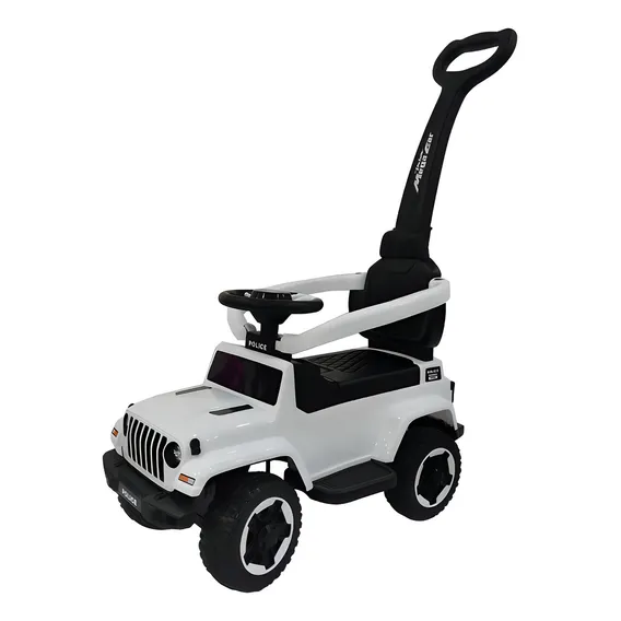 Carrinho Andador Com Empurrador Jipe Zippy Toys Cor Branco Foto 1