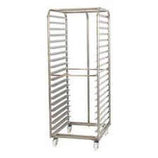 Carrinho Armário Esqueleto Imeca Para 20 Esteiras 58x70 Inox Foto mini 2