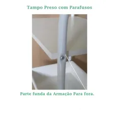 Carrinho Auxiliar Estética 1 Tampo Mdf Foto mini 2
