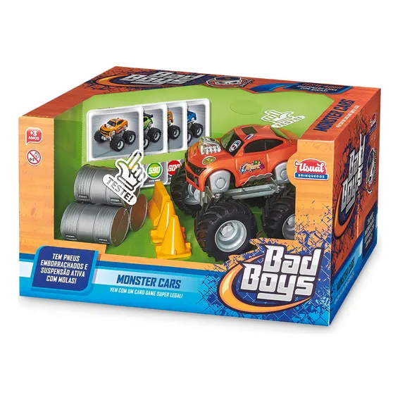 Carrinho Bad Boys Monster Cars Pick-up Foto 1