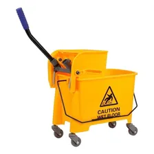 Carrinho Balde Espremedor Limpeza Mop Industrial Amarelo Makeda 2320 Foto mini 2