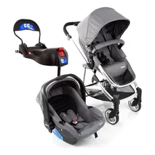 Carrinho BebĂȘ Conforto e Base Travel System Trio Epic Grey - Infanti Foto mini 1