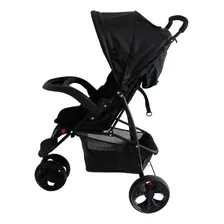 Carrinho BebĂȘ Triciclo De Passeio Urban 101x57x92 Baby Style Cor Preto Cor do chassi Preto Foto mini 4
